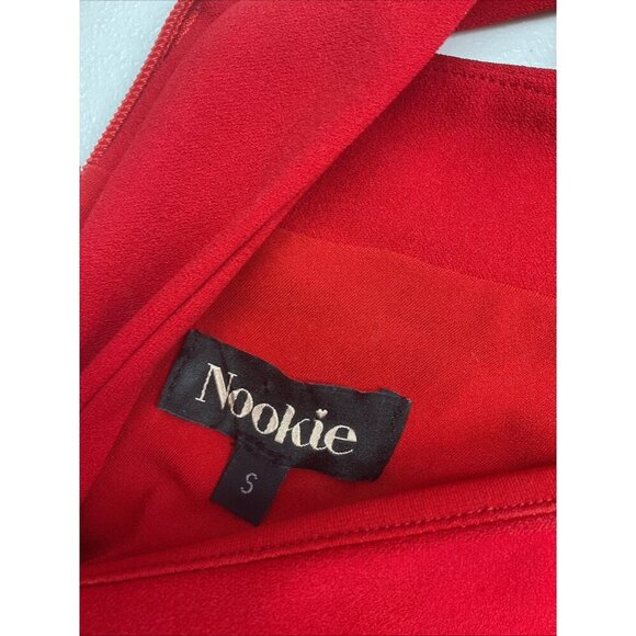 Nookie maxi Dress Red cross back size S formal Prom cocktail party - Picture 5 of 10